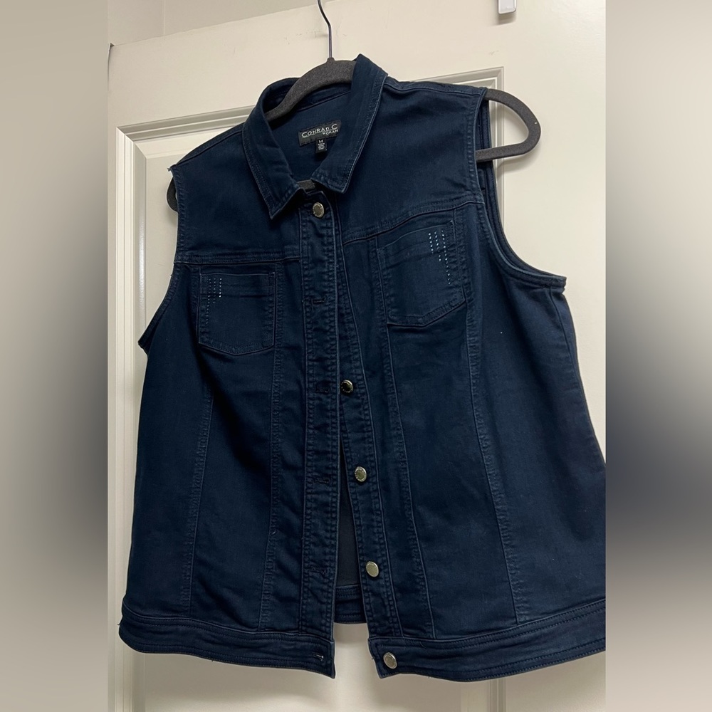 CONRAD C blue Jean vest